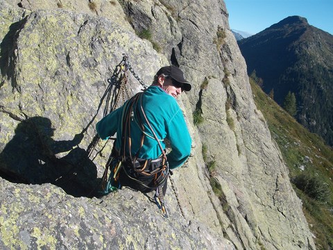 Escalade dans les Alpes